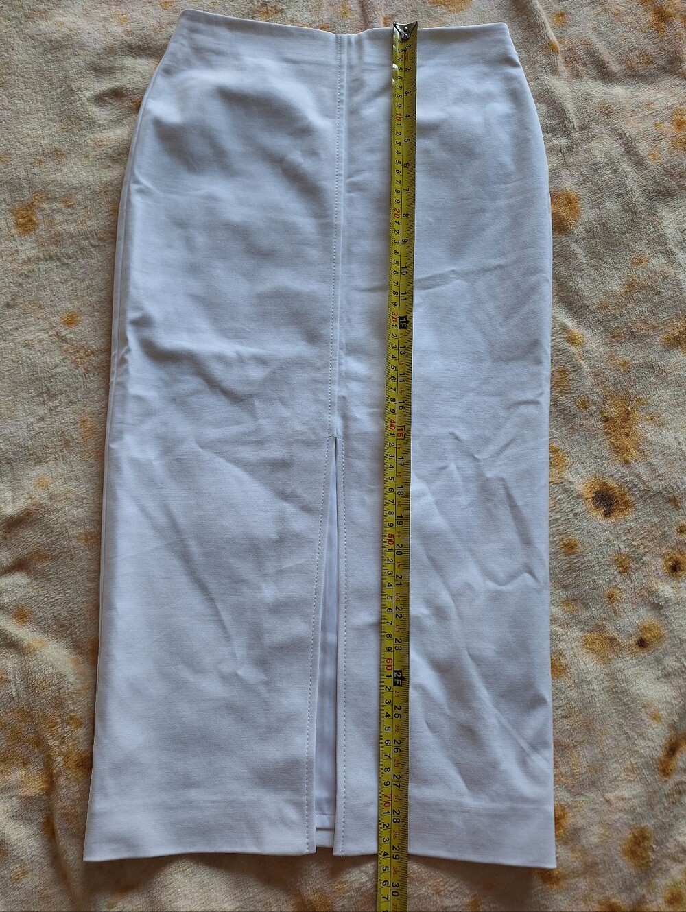 Marciano White High Waisted Front Slit Midi Pencil Skirt Size 2 XS - Picture 5 of 8